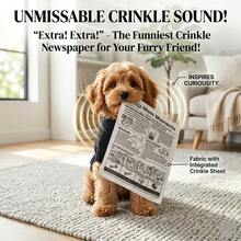 Crinkle Paper Toy Suitable For All Dogs & Cats - Crinkly Sound Toy, Durable Fabric-Filled Toy For Small, Medium & Large Pets, Helps Relieve Boredom & Anxiety, Washable Pet Toy, No Battery Needed, Brings Interactive Fun For Furry Friends - Multicolor - View 3