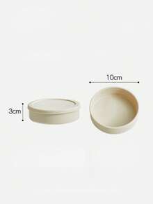 Thickened Cream-Colored Round Patty Mold Box, Fruit Fresh Bento Box, Refrigerator Beef Patty Mold, Microwave Heating Bento Box - Multicolor - View 12