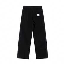 Alo Yoga Straight Leg Sweatpants, Loose Fit Wide Leg Sweatpants, Black, Unisex, Casual Fitness Pants - 查看 2