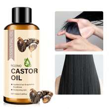 Organic Castor Oil 16 Fl Oz | 100% Pure And Natural | Premium Grade Carrier Oil | Hair, Eyelashes And Eyebrows | Hair And Body | Expeller-Pressed | Hexane-Free - 有機蓖麻油 8 液體盎司(1 瓶裝) - 查看 4