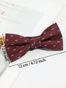 1 chiếc nơ thời trang nam họa tiết ong dễ thương, thích hợp cho tiệc tùng, đi học, hoặc phối cùng vest hàng ngày. - Nhiều màu - Xem 7