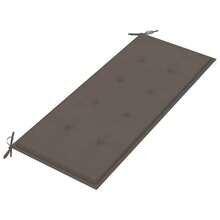 vidaXL Klappbare Gartenbank Mit Auflage 118 Cm Bambus - A - Übersicht 5
