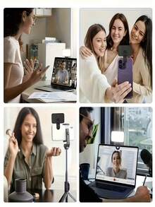 Baijun XU Fill Lights 250mAh Capacity LED Selfie Light, Portable Ring Light With 3 Lighting Modes, Clip-On Supplementary Lighting For Phone, Computer, Makeup, Zoom Meetings, Live Streaming, Vlogging, Perfect Selfie And Video Calls, Ideal Christmas Gift For Photography And Videography, Also Suitable For Room Decoration, Christmas Decoration And Lighting - Multicolor - View 10
