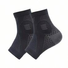 1 Pair Premium Ankle Compression Socks, Compression Foot Sleeves With Arch & Ankle Support, Open Toe Design, For Daily Wear & Outdoor Activities - Multicolor - View 7