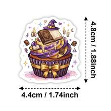 50pcs Creative Cartoon Magic Cake Stickers, Cute Personalized Waterproof Decorative Paper Cake Stickers - 50 Creative Cartoon Magic Cake Stickers - View 3