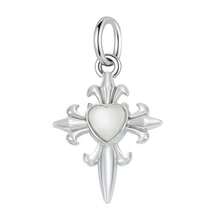 1pc Kawaii Animal & Flower Pearl Dangle Charms, Silver Plated Rhinestone Pendants For DIY Handmade Bracelet Necklace Jewelry Making - Silver - View 16
