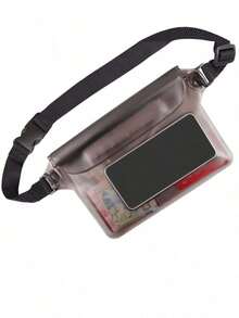 Waterproof Waist Bag, Outdoor Waterproof Bag, EVA Swimming Waist Bag, Waterproof Phone Storage Bag, Lightweight Sealed Zipper Pouch - Suitable For Hiking, Travel, Beach, Outdoor, Boating, Kayaking, Swimming, Camping, Picnicking And Other Activities - Beach Waist Pack, Ideal For Outdoor Water Sports, Beach Party, Valentine's Day, Mother's Day, Independence Day, Thanksgiving - 黑色 - 查看 5