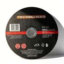 Lưỡi cắt bằng thép không gỉ bền chắc, đường kính 7 inch (180 mm), được sử dụng để thực hiện các thao tác cắt kim loại chính xác. - C - Xem 1