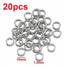 20 buah Cincin Lompat Tertutup Stainless Steel, Konektor Cincin Putar Cocok untuk Aksesoris Pembuatan Perhiasan DIY - Cincin baja tahan karat - View 28