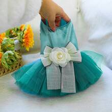 1 chiếc váy cho thú cưng, phù hợp cho mèo và chó nhỏ, váy công chúa bằng vải tuyn dễ thương - Kiểu dáng - Màu xanh dương - Màu xanh lam - Xem 13