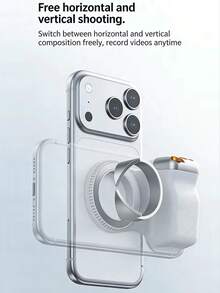 Tay cầm chụp ảnh từ tính cho điện thoại thông minh và máy ảnh, tương thích với iPhone và Android, nút chụp không dây có thể tháo rời, vít 1/4", giá đỡ máy ảnh tiện dụng. - Xem 8