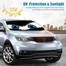 1pc Foldable Car Windshield Sun Shade, Blocks UV Rays And Keeps Vehicle Cool, Fits Most Car Models, Summer - A - View 9