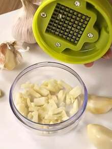 1/2pcs Manual Heavy Duty Garlic Press & Mincer, Compact Handheld Design For Easy Storage, Durable Plastic Material, Effortlessly Crush & Mince Garlic, Useful Kitchen Tool - Multicolor - View 7