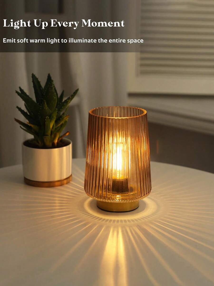 1 chiếc đèn ngủ tạo không khí lãng mạn, đèn ngủ LED không dây chạy bằng pin. - Nhiều màu - Xem 1