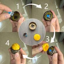 1PC Cute Realistic Lifelike 3D Printed Chocolate Figurine Clicker Fidget Toy Stress Anxiety Relief Keychain Backpack Charm Dollhouse Miniature Decor Supermarket Convenience Store Display Prop DIY Craft Accessory Desktop Ornament - Multicolor - View 10
