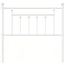 vidaXL Ersatz-Kopfteil Metall Weiß 90 cm - Bianco - Visualizzare 4