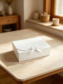 10/5件/1件 情人節禮物盒附緞帶，婚禮季禮品包裝盒，適合戀人、朋友，驚喜禮物盒，適用於生日、派對、節日、情人節 - 白色 - 查看 15
