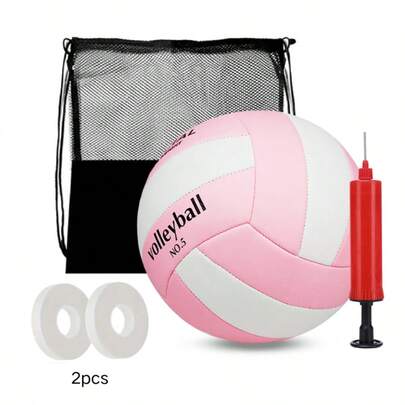 5# Standard Größe Volleyball Set - beinhaltet Volleyball, tragbare Netz Tasche und Luftpumpe. Alles-in-einem praktisches Set, keine zusätzlichen Käufe nötig. Tragbar & kompakte Aufbewahrung, verstärkte Netz Tasche, leicht zu tragen. Inklusive Luftpumpe für einfaches Aufpumpen auf Standarddruck. Geeignet für Training, Schulsport und Freizeitnutzung.