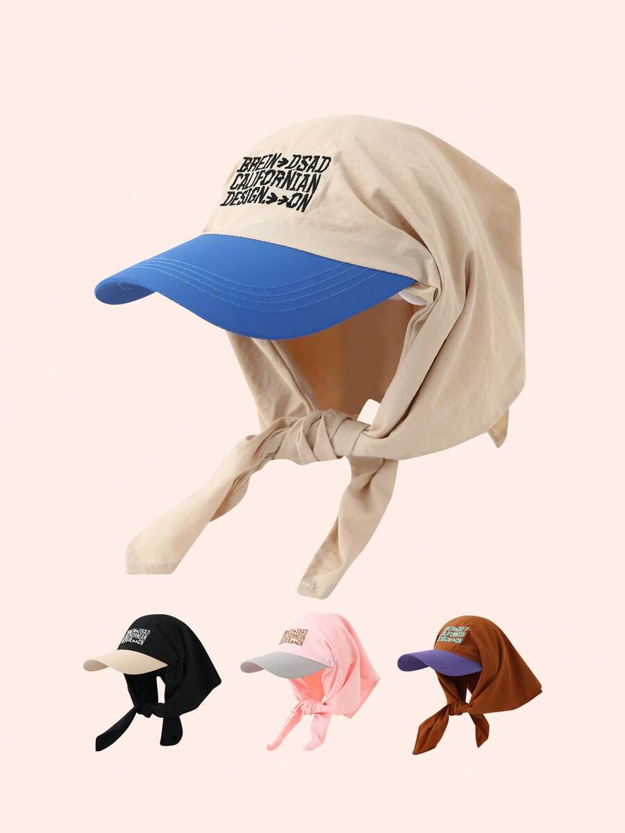 Mũ lưỡi trai unisex nhanh khô, thêu chữ phối màu, đa năng, thích hợp cho các hoạt động thể thao ngoài trời, leo núi, đạp xe, mặc thường ngày, đi biển và sử dụng hàng ngày. - Nhiều màu - Xem 1