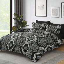 7 Pieces Paisley Comforter Set Queen King Bed In A Bag Comforter, Brown/Blue/Green/Pink Boho Pattern Soft And Comfortable Summer Bedding Set Bed In A Bag For All Seasons, Includes Comforter, Flat Sheet, Fitted Sheet, Pillowcases, Ideal Gift. - Đen Trắng - Xem 2