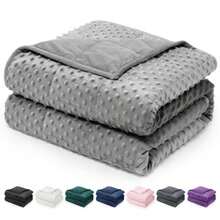 Wemore Minky Dot Weighted Blanket - gris - Ver 2
