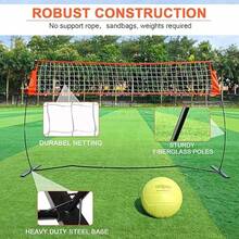 Linlin Stationery Store  For Hitting Or Serving Drills Outdoor And Indoor Freestanding With Height Adjustable Carry Bag - Red - View 2