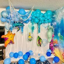 40/20 Stück 10-Zoll transparente grüne Luftballons, blaues metallisches Cartoon-Themen Luftballon Bogen Set, geeignet für Baby-Shower, Jahrestag, Verlobung, Geburtstag, Hochzeit, Junggesellinnenabschied, Abschlussfeier, Osterparty Dekoration - Satz - Übersicht 6