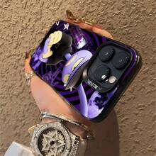 Conejo morado de dibujos animados con temática de Red Bull.funda de teléfono Fundas compatibles con ,Apple,VIVO,OPPO,,, y Honor.Fabricadas en silicona TPU,ofrecen protección contra golpes y caídas. - Negro - Ver 6