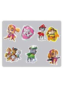 Paw Patrol 50张汪汪队贴纸，美国漫画儿童玩具贴纸，拍拍贴纸，扭蛋创意手账素材，贴纸 - 彩色 - 查看 2