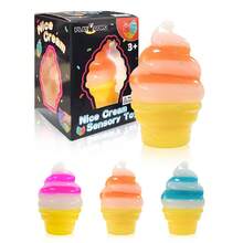 1/3/8个装冰淇淋造型挤压玩具，冰淇淋甜筒造型挤压玩具，慢回弹感官玩具，压力球，生日派对礼物，夏季减压玩具 - 彩色 - 查看 11