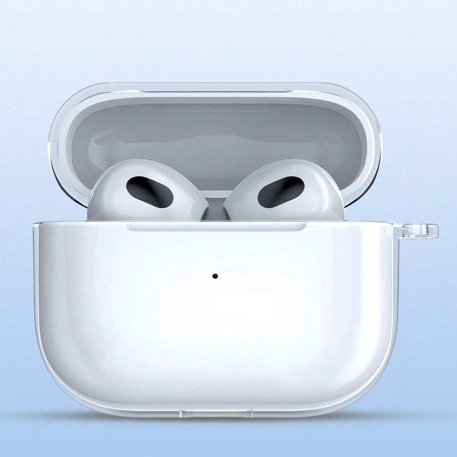 Transparent TPU Protective Case Compatible With Apple Wireless Bluetooth Earphones - Clear - View 1