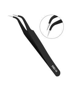 2pcs Stainless Steel Black Curved Nail Clipper & Straight Eyelash Curler Manicure & Eyelash Tool Set - Black - View 7
