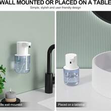 DONASIRA 400ml Large Capacity Touchless Automatic Infrared Soap Dispenser, Electric Home Cleaning Detergent Quick Dispenser Pump, Portable Handwash Bottle, Desk-Mounted Or Wall-Mounted Installation, USB Rechargeable, 4 Adjustable Foam/Liquid Flow Levels, Suitable For Kitchen And Bathroom, New Spring Release - Multicolor - View 6