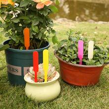 100pcs/200pcs Random Color Waterproof Plant Labels, Durable Plastic Garden Tags With Thickened Writing Area, Plant Flower Identification Stakes For Seedlings, Potted Plants, Indoor/Outdoor Use - Reusable, UV-Resistant, Weather-Proof - Label - View 2