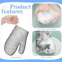 Vesici Juego de 2 Guantes Exfoliantes de Nido de Abeja Esponjas para Baño Exfoliantes Faciales Y Corporales para Ducha Limpieza Corporal Ducha Rostro Piel Spa de Belleza Gris - gris - Ver 3