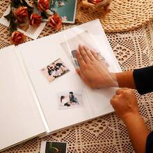 20-Page 12-Inch Thick Laminated DIY Photo Album, Large Capacity Family Memory Collection Album, 300g Thick Inner Pages - 1PC - View 4