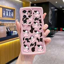 Funda para teléfono con estampado de vaca, lunares y ondas (1 pieza), impresión UV, compatible con iPhone 17/17 Pro Max/16 Pro Max/15 Pro/14 Pro/13 Pro/12 Pro/12/11 - Color 1 - Ver 5