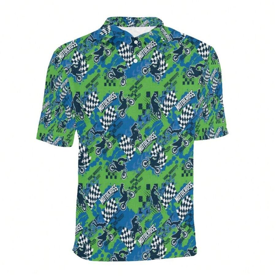 3D Polo Shirt - Bluefink-13 - 彩色 - 查看 1