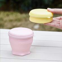 Juego de cubiertos portátil para viajes al aire libre, tazón y taza plegables de silicona, esencial compacto para comidas de viaje y negocios - Multicolor - Ver 10