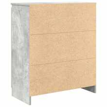 vidaXL Sideboard Mit Schubladen Betongrau 71x35x84 Cm Holzwerkstoff - Grey - View 8