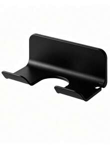 1pc Self-Adhesive Hair Dryer Holder, Wall-Mounted, No Drilling Required. Hair Dryer Storage Rack, Bathroom Hair Styling Tool Rack, Suitable For Curling Irons, Straighteners, Electric Combs, Etc. Compatible With Most Hair Dryers, Bathroom Accessories. - View 11