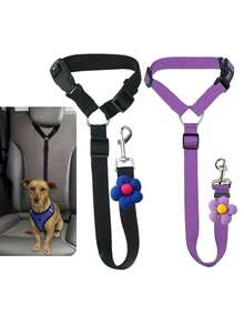 1pc Pet Dog Car Seat Leash, Pet Car Interior Leash, Dog Car Seat Belt, Dog Car Seat Buckle, Dog Car Seat Accessories, Christmas Gift - Multicolor - View 5