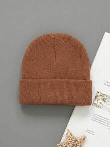 3/1pc Set Infant Knitted Hat Combination, Autumn/Winter Children's Knitted Hat, Suitable For Boys And Girls, Can Match All Outfits, Fashionable Versatile Style, Pig Nose Design, Classic And Fun, Baby Accessories, Daily Wear And Gift Choice, Valentine's Day And Thanksgiving Gift, Christmas Gift, Comfortable, Breathable, Skin-Friendly, Soft Baby Knitted Warm Hat - Multicolor - View 13