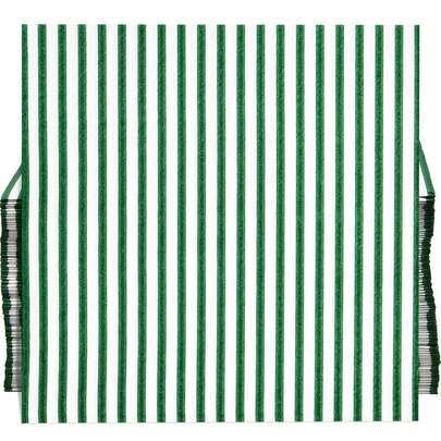 20 piezas/40 piezas/60 piezas, Servilletas desechables a rayas verdes y blancas, Servilletas de papel de estilo bistró francés a rayas de 2 capas, Diseño minimalista para fiestas en el jardín, bodas y picnics de verano, duchas nupciales, meriendas y comidas diarias en el hogar - Decoración elegante de mesa, 13*13 pulgadas