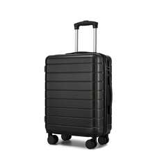 20 Inch 24 Inch 28 Inch Luggage Suitcase Carry On Cabin ABS Spinner Wheels Password Lock Lightweight 3 Piece Set Small Medium Large Holiday Travel - 黑色 - 查看 13
