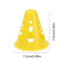10pcs Hollow Windproof Mini Roller Skating Barriers, Marker Cones, Obstacle Cones, Football/Basketball Training Equipment, Thick Durable Roller Skating Obstacle Poles, Professional Training Use - Multicolor - View 7