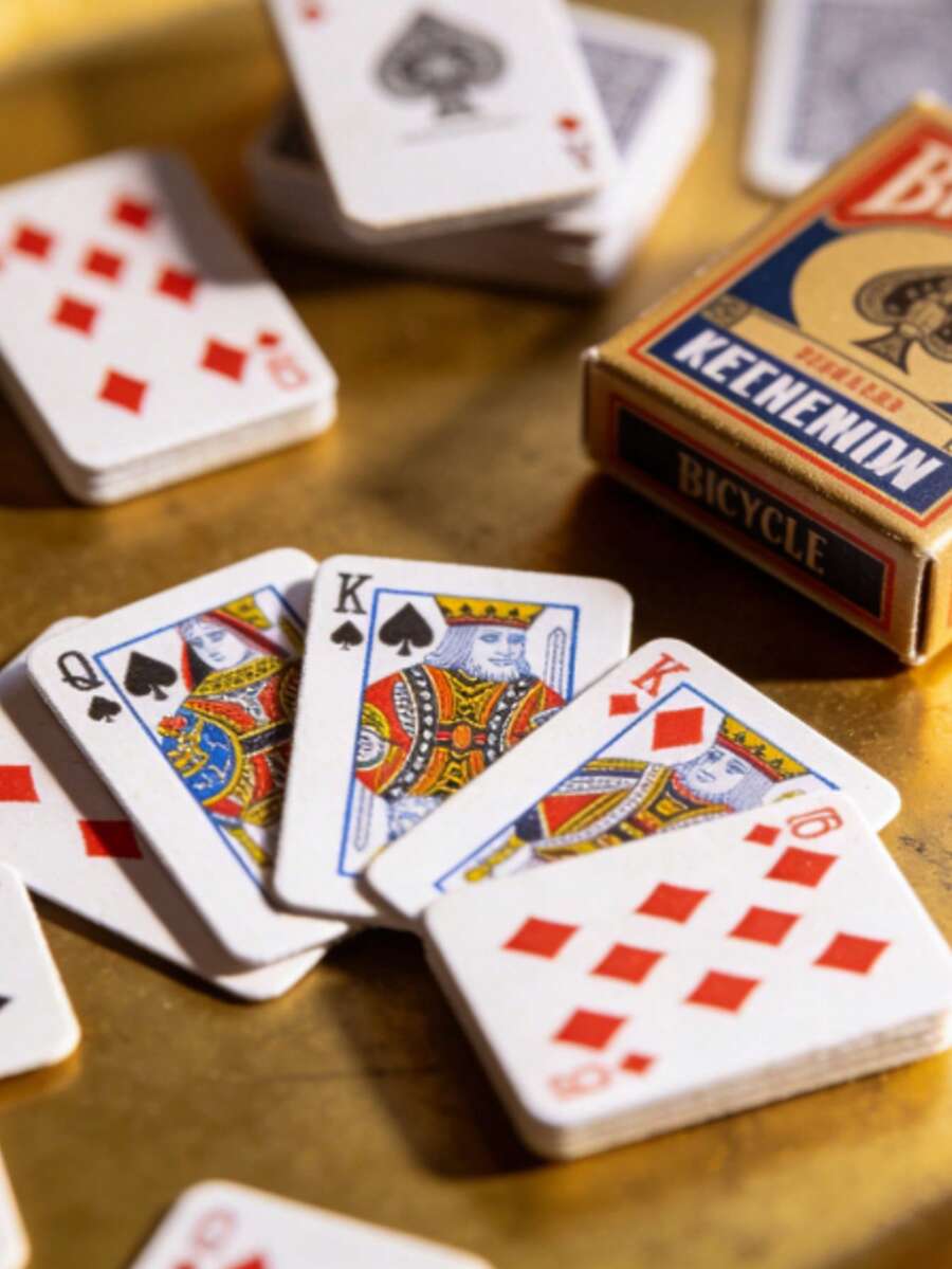 54 piezas Juego de cartas interactivas pequeñas para múltiples jugadores, regalo pequeño creativo adecuado para vacaciones y fiestas de cumpleaños, sin necesidad de suministro eléctrico, sin plumas incluidas - ninguno - Ver 1