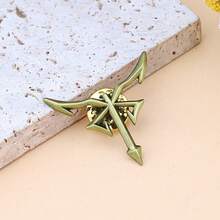 4：光明宗教标志胸针，寄生虫幼虫金属徽章配饰 - 彩色 - 查看 4