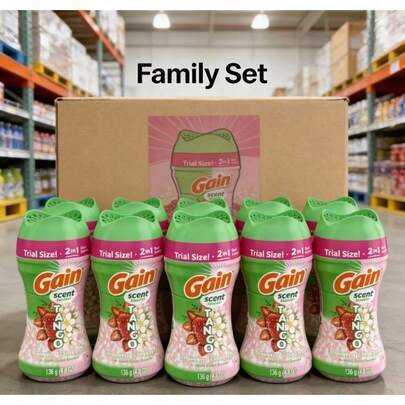 (Family Pack) Commercial-Size Pack  For All Fabrics, Washers & Water Conditions Gain Tango 2-In-1 In-Wash Scent Booster Beads | Easy To Use: Toss In Before Adding Clothes