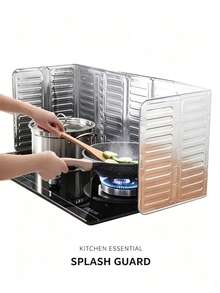 Tấm chắn dầu chiên nhà bếp, tấm chắn dầu bắn tung tóe gấp gọn cho bếp ga, lớp cách nhiệt bằng lá nhôm, tấm chắn chống bắn dầu cho bếp gia đình, tấm cách ly dầu không tiếp xúc với thực phẩm, tấm chắn chống tràn khi nấu ăn, phụ kiện chống bắn dầu nhà bếp gấp gọn di động dùng trong gia đình. - Nhiều màu - Xem 9